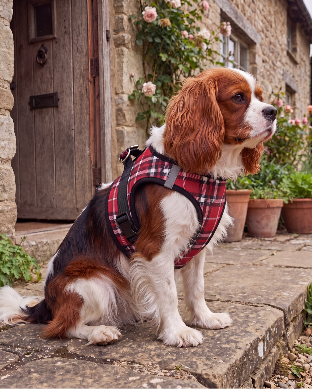 Furberry Blue Plaid Harness (5 Colors) (Copy)